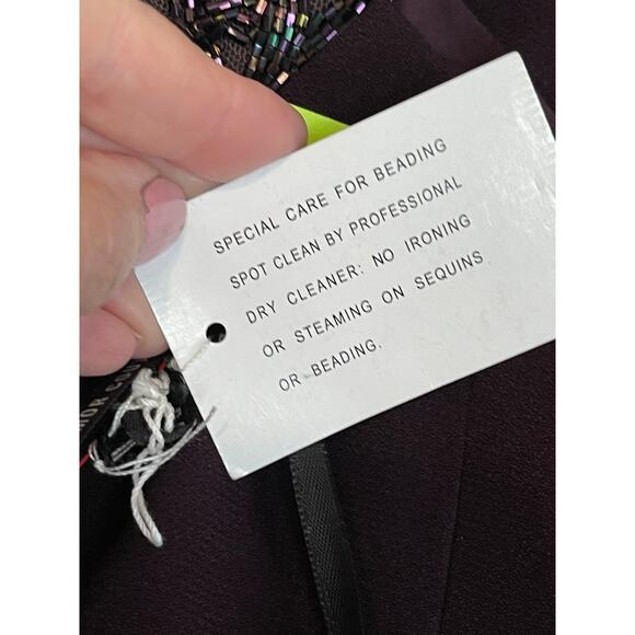 Alexander by Daymor Couture 909 NEW Size 6 Formal Evening Gown Aubergine Wine - Picture 12 of 15